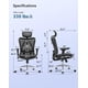 thumbnail image 4 of Silla De Oficina M57 Reposabrazos Ergonómicos De 3 Posiciones Soporte Lumbar, 4 of 8