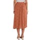 thumbnail image 3 of INSPIRE CHIC Falda Vintage de Lunares para Mujer, Falda Midi de Línea A Plisada Casual con Cintura Elástica S Naranja Quemado, 3 of 6