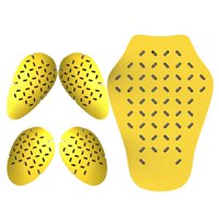 Ioensy - 5X Armor Pads Body Protector Para Motocicleta Street Biker Jackets Riding L