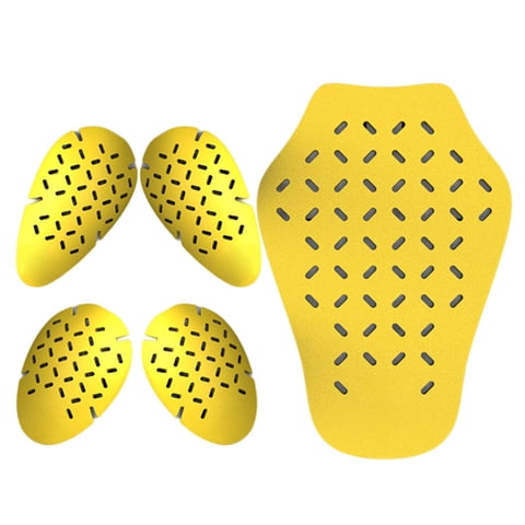 Ioensy - 5X Armor Pads Body Protector Para Motocicleta Street Biker Jackets Riding L