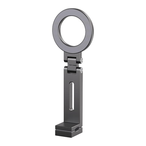 Bothyi - Soporte Magnético Para Teléfono De Escritorio, Abrazadera De Montaje, Soporte Para Teléfono Portátil De Metal, Gris