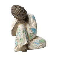 Magideal - Estatua De Buda, Adorno De Mesa, Decoración Feng Shui, Escultura Decorativa, Estatuilla De Buda Para Porche, Estantería, Regalo De Inauguración De La Buda Durmiente
