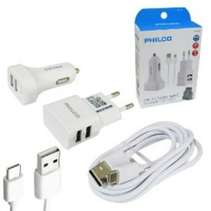 Philco - Kit Cargador Usb Tipo C Certificado