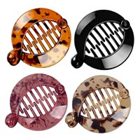 Magideal - 4 Uds. De Pinzas Para El Cabellero De Plátano Pequeñas, Accesorios Para Peinados, 4 , Doble, 2,5X2,1 "", Horquillas, Pinzas Para Mujer , A A