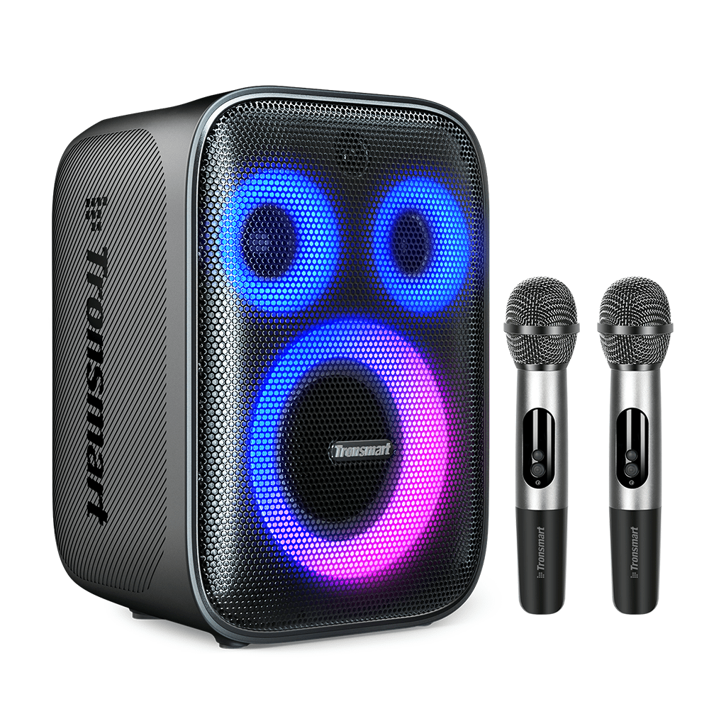 Parlante Bluetooth Karaoke Tronsmart Halo 200 120w 15000 Mah Con 2 Micrófonos Inalámbricos