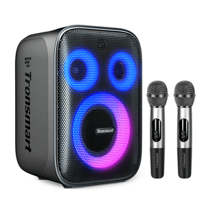 Parlante Bluetooth Karaoke Tronsmart Halo 200 120W 15000 Mah Con 2 Micrófonos Inalámbricos