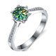 thumbnail image 1 of Anillos de Compromiso Aniversario Boda para Mujer 1 Uds Color D VVS1 Anillos de Moissanita Plata Esterlina 925 Anillo de Diamante Amarillo/azul/verde para Novia Madre con Certificado, 1 of 9