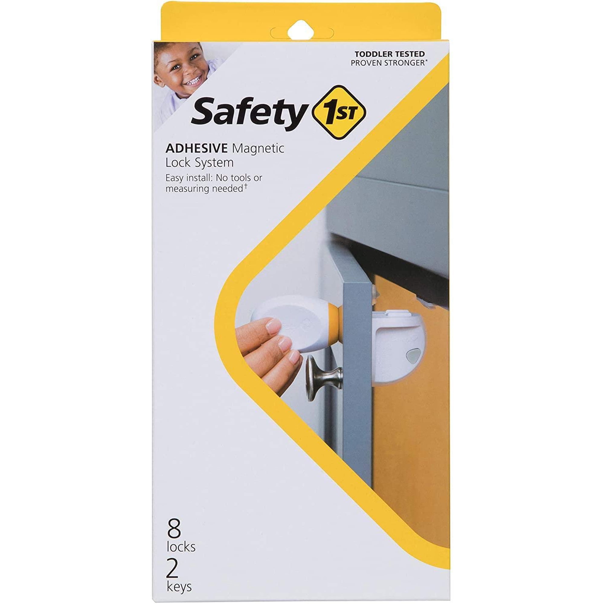 Safety 1st - Sistema De Cierre Magnético Safety First, 8 Cerraduras Y 2 Llaves