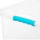 thumbnail image 4 of Caja Organizadora Almacenamiento Suprema 50 Lts Reyplast Transparente Broches Turquesa, 4 of 6