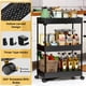thumbnail image 2 of Carrito de almacenamiento rodante SPACEKEEPER de 3 niveles para baño, negro, 2 of 8