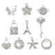 thumbnail image 3 of 10 Piezas De Dijes De Diamantes De Imitación Colgantes De Aleación Para Fabricación De Joyas Para Manualidades DIY, 3 of 5