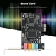 thumbnail image 2 of Tarjeta de sonido ASHATA PCIe 5.1 interna para PC con soporte bajo, 2 of 9
