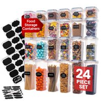 Juego De Recipientes De Almacenamiento De Alimentos Oizeir Herméticos, Paquete De 24 Unidades, Trans