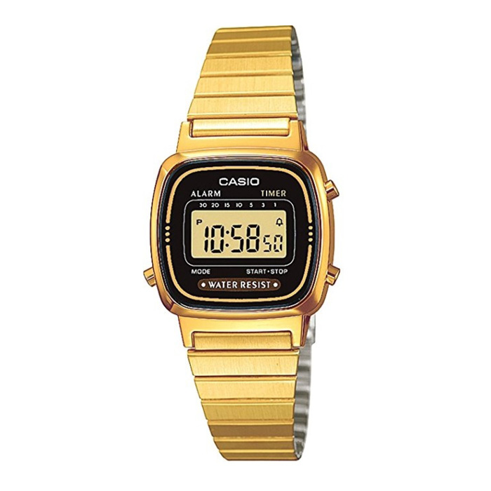 Reloj Digital Dorado Casio La-670Wga-1