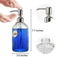 thumbnail image 5 of Dispensador De Jabón De Vidrio Transparente De 500 Ml Con Bomba De Acero Inoxidable, 5 of 8