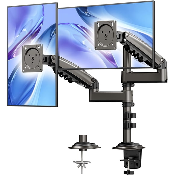 Soporte para doble monitor HUANUO Gas Spring 17-32 pulgadas VESA 75/100 mm