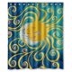 thumbnail image 1 of Cortina de ducha de sol y luna, juego de cortina de baño con ganchos, tamaño 60 x 72 pulgadas, 1 of 3
