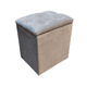 thumbnail image 2 of Pouf Baul Gris Felpa 40*33*45 Rimar, 2 of 5