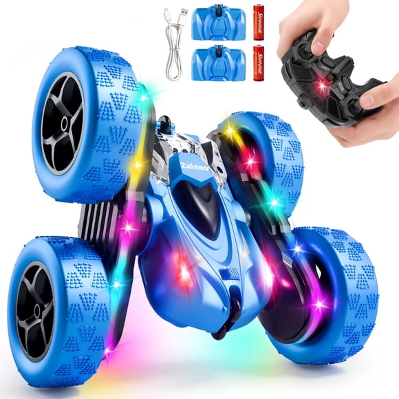 Coche con mando a distancia Zalneo Stunt 4WD 360° Flip LED