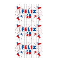 Genérico - Cortina Decorativa 2X1 M Diseño Feliz 18 Fiestas Patrias