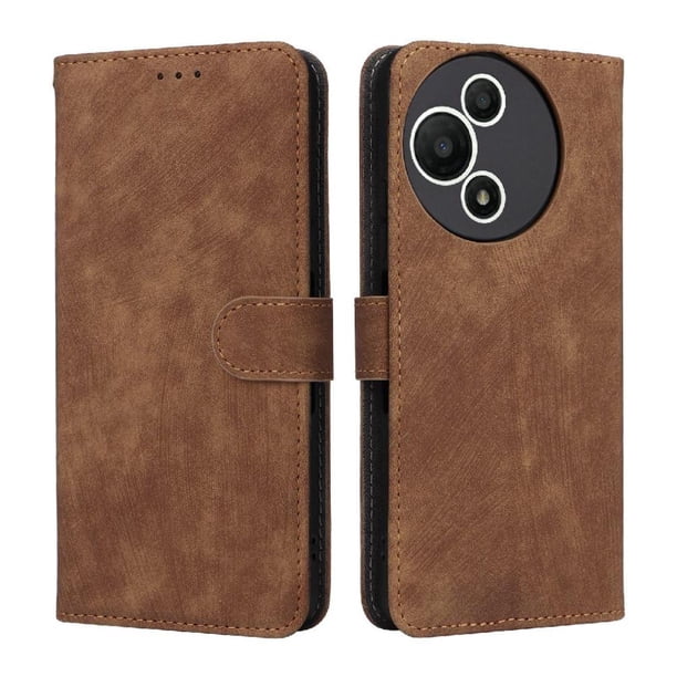 Funda Billetera para TCL 60 SE NxtPaper 5G con Soporte - Cartera de Cuero con Ranuras Marrón