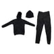 thumbnail image 2 of 1/6 Sudadera Con Capucha Larga Negra Para Hombre Gorra De Pantalón Para Figura De Acción De 12 '', 2 of 6