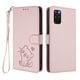 thumbnail image 1 of Carcasa Billetera de Cuero Sintético para Samsung Galaxy S20 Plus, Rosa, 1 of 6