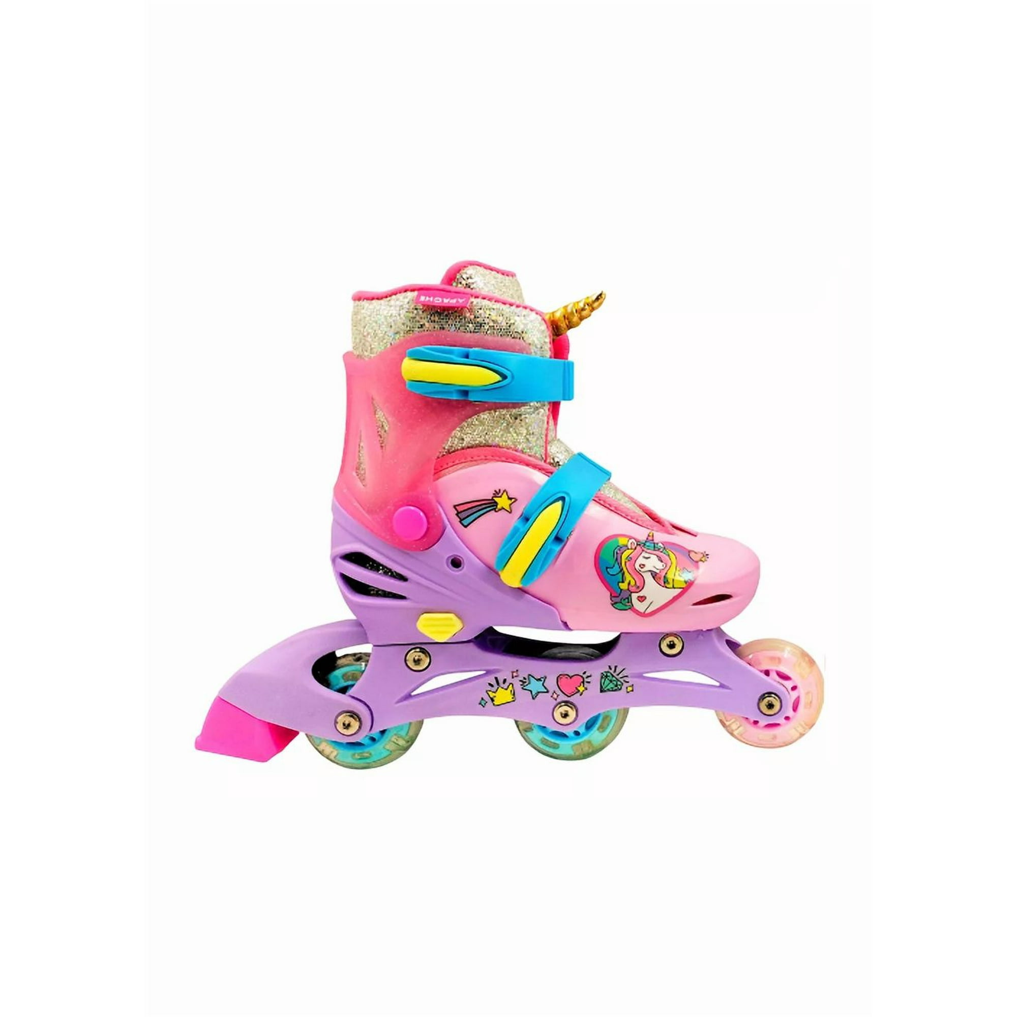 Genérico - Patines 2 En 1, 3 Ruedas Talla 29 A 33, Rosado
