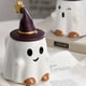 thumbnail image 2 of 1pc, Cute Cartoon Ghost Elf Coffee Mug with Lid - Perfect for Halloween, Summer, and Winter Drinks - Ideal Birthday Gift, 2 of 4