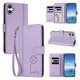 thumbnail image 2 of Funda Cartera Trébol para Samsung Galaxy A06/A07 4G/5G con Ranuras Tarjetas y Carga Inalámbrica Morado claro, 2 of 6