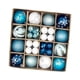thumbnail image 1 of 44 Uds. Adornos De Bolas De Navidad Decoración Colgante De Navidad Decoración De árbol De Navidad Azul Blanco, 1 of 5