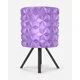 thumbnail image 1 of Lámpara de Mesa Velador SLVJE Diamond E27 Impresa en 3D 30 cm Negro / Violeta + Ampolleta, 1 of 1