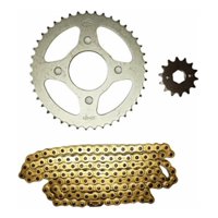Genérico - Kit De Transmisión Moto Um Renegade 200 C/ Cadena Dorada