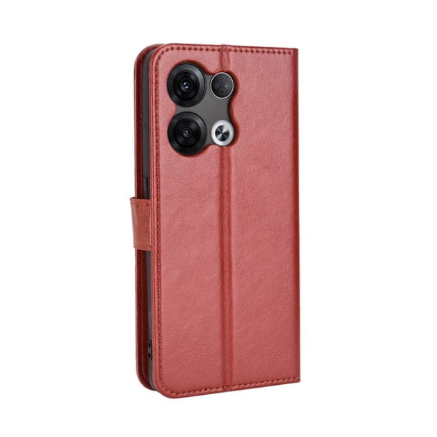 Funda tipo libro para OPPO Reno 8 Pro Plus 5G, cartera todo‑en‑uno, funda multifuncional con tarjetero y correa de muñeca desmontable