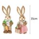 thumbnail image 1 of Pack 2 conejos de pascua decorativos rojo, 1 of 3