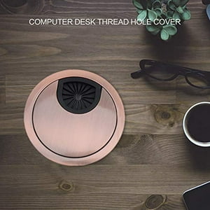 Bestgle - Juego De 4 Ojales Para Escritorio, Aleación De Zinc, Para Co