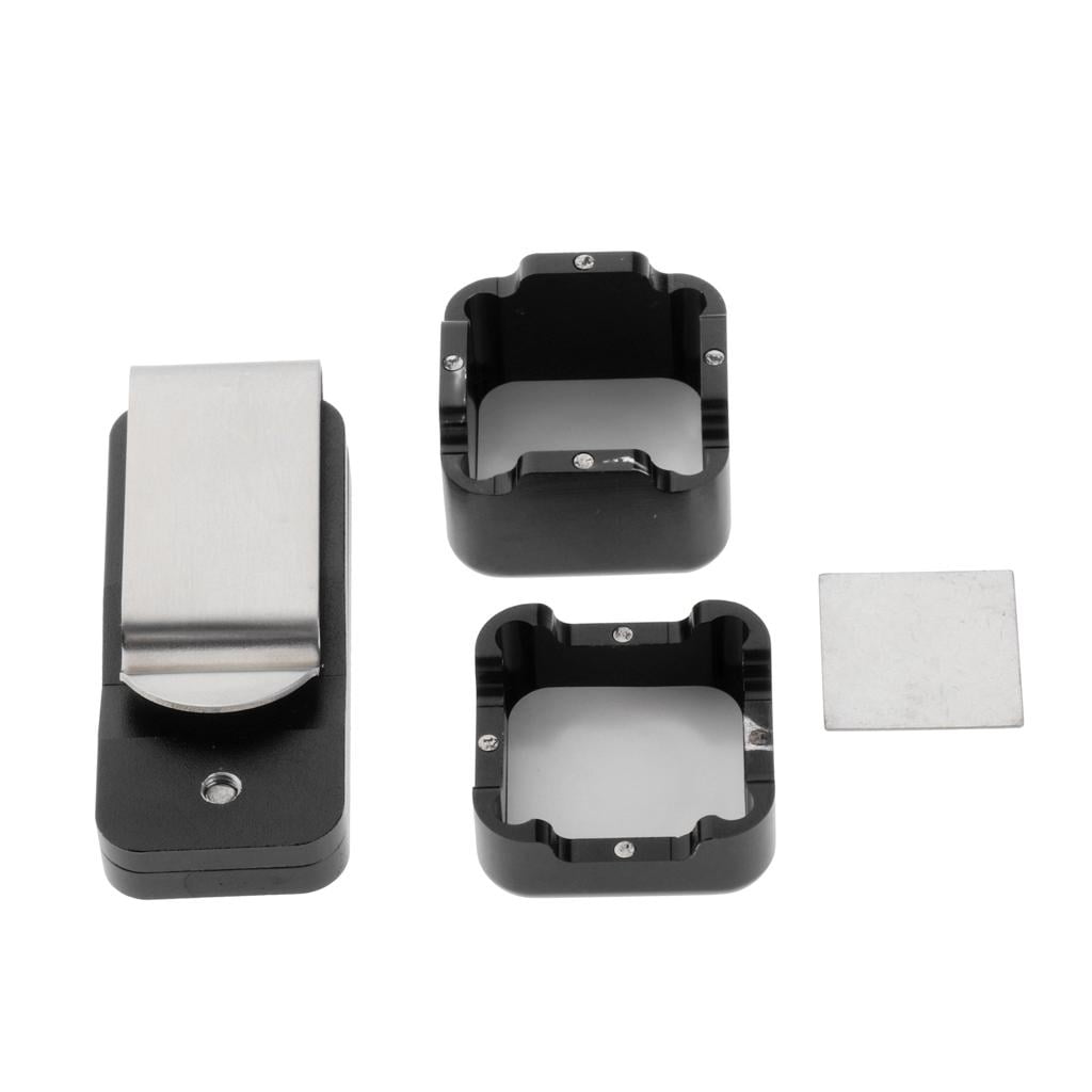 Magideal - Soporte Para Tiza De Billar - Rendimiento De Aluminio Snooker Pool Taco Soporte Para Tiza Estuche Para Contenedor - Elija , Negro