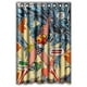 thumbnail image 1 of Cortina de ducha de baño con diseño de héroe de anime Wonder Woman Fighting, con ganchos, tamaño 48 x 72 pulgadas, 1 of 3