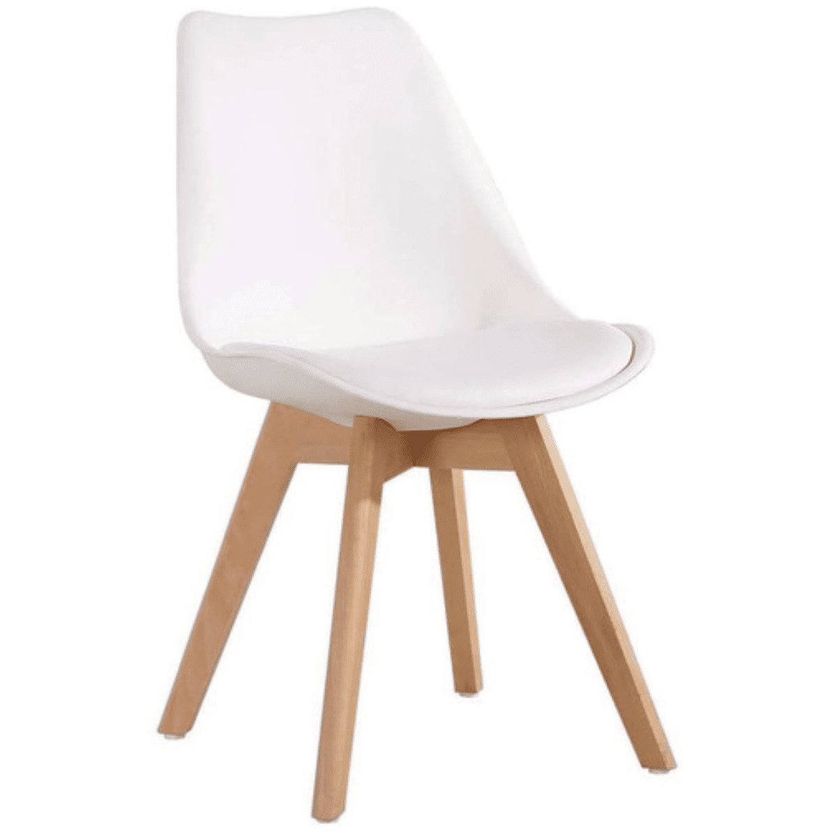 Moboi - Silla Eames Acolchada Blanca
