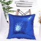 thumbnail image 2 of PiccoCasa Fundas de Cojín Decorativas con Lentejuelas, 16"x16" Fundas de Almohada para Fiesta Azul Real, 2 of 7