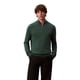 thumbnail image 1 of Jersey Calvin Klein para hombre, mezcla de lana, con cierre en cuarto y cremallera, color verde, 1 of 5