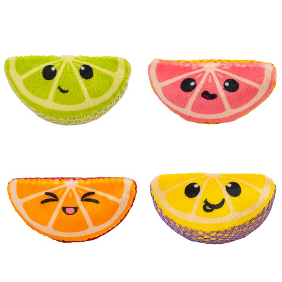 Juguete para gato Catstages Cuñas de fruta 4 unidades multicolores