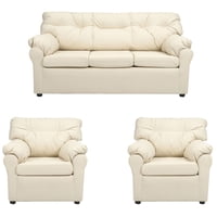 Muebles América - Living América 311 Cuero Sintético Beige