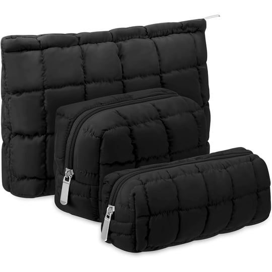 Set 3 Neceseres Huhumy Acolchados Negro