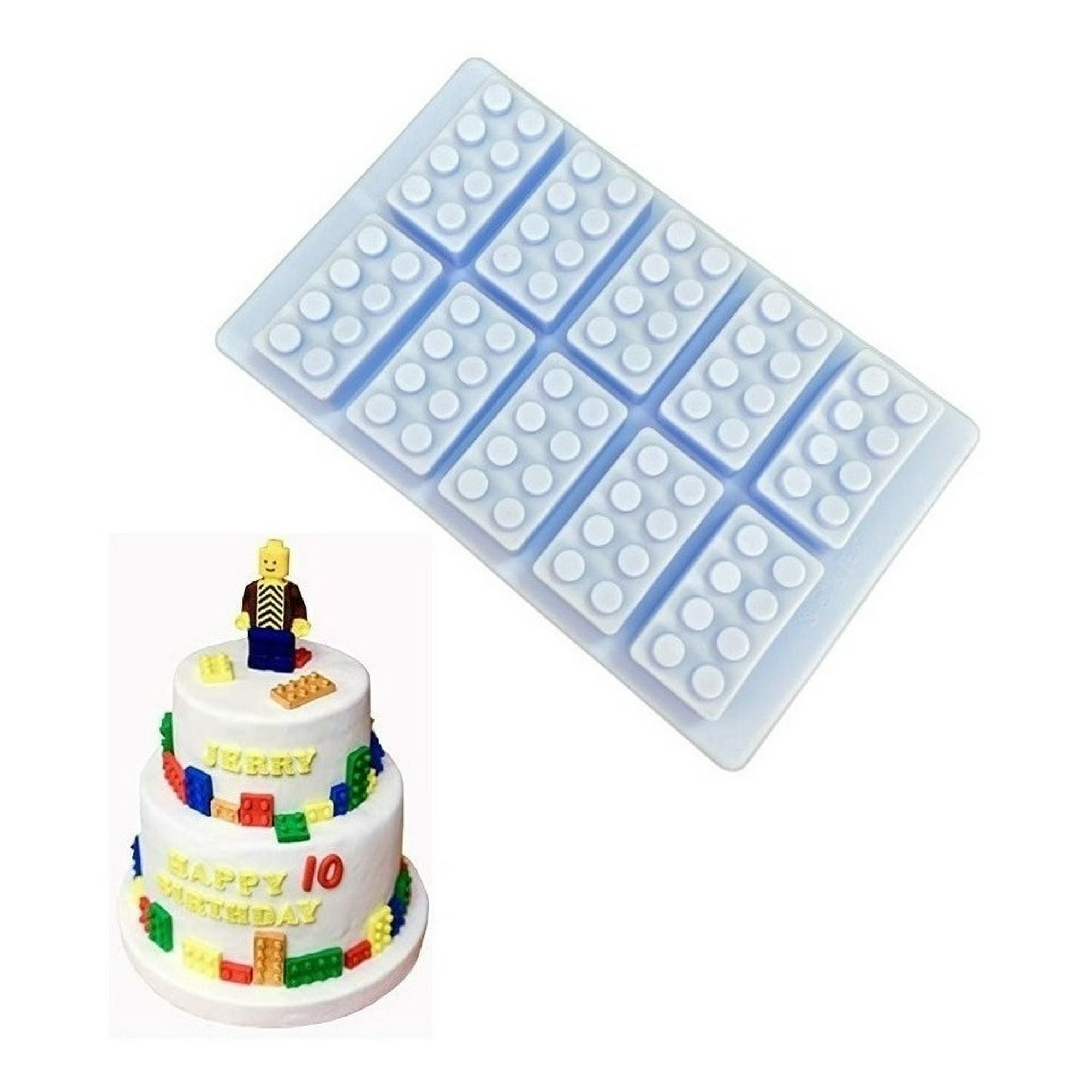 Genérico - Molde De Silicona Molde Fondant Molde Reposteria Molde Lego