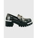 thumbnail image 4 of Mocasin para mujer con taco y cadena Negro, 4 of 4