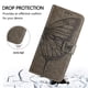 thumbnail image 4 of Funda cartera mariposa para Motorola Moto G17 Power con soporte y ranuras para tarjetas Gris, 4 of 6