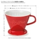 thumbnail image 3 of Goteador De Café Xxl De Porcelana Roja, 3 of 8