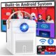 thumbnail image 1 of Proyector inteligente 4K con sistema Android, miniproyector de 15000 lúmenes con WiFi y Bluetooth, proyector exterior 4K con resolución máxima de 300\u201d, zoom digital ±45° y soporte para 4D Keyst, 1 of 7