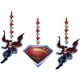 thumbnail image 1 of Recortes colgantes de Superman de Danglers Hallmark, 3 unidades, decoración para fiestas, 1 of 2